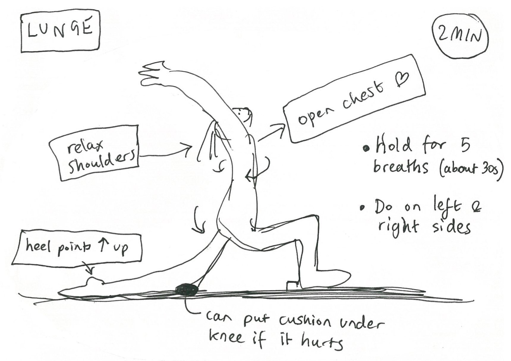 Anjaneyasana - Lunge Pose